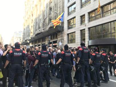 Dispositivo de los Mossos