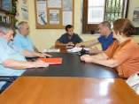 Reunión de IU con la asociación de vendedores de prensa Híspalis