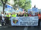 Manifestación de los vigilantes de seguridad Manifestación de los vigilantes de seguridad