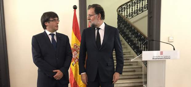 Mariano Rajoy y Carles Puigdemont