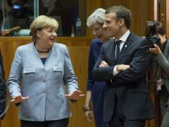 Angela Merkel y Emmanuel Macron