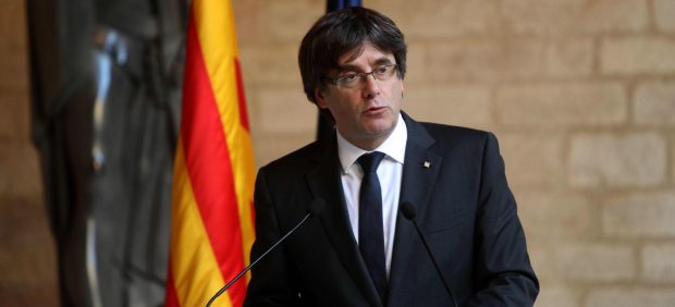 Carles Puigdemont comparece en la Generalitat