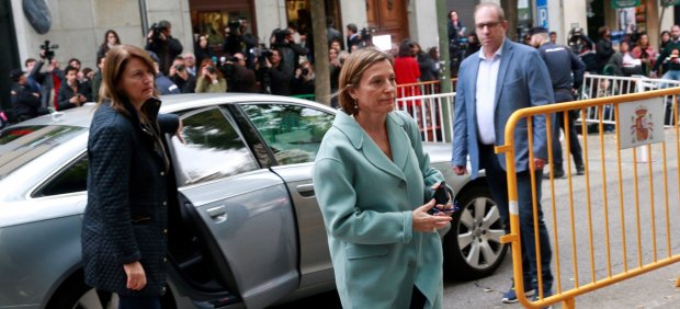 Forcadell, a su llegada al Tribunal Supremo