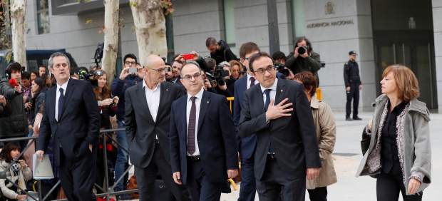 Los exconsellers, en la Audiencia Nacional