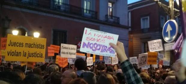 Manifestación contra la justicia patriarcal
