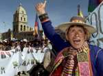 La capital de Bolivia, sitiada por una protesta de campesinos La capital de Bolivia, sitiada por una protesta de campesinos