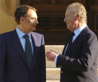 Zapatero se reúne con el Rey Zapatero se reúne con el Rey