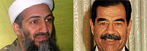 Bin Laden y Sadam Husein Bin Laden y Sadam Husein