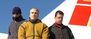 El ex dirigente etarra Francisco Javier García Gaztelu, alias "Txapote", a su llegada a Madrid (EFE)