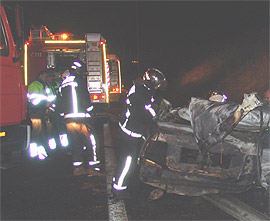 accidente carbonizados Villaviciosa