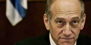 El primer ministro en funciones israelí, Ehud Olmert El primer ministro en funciones israelí, Ehud Olmert