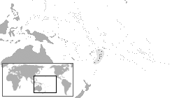 Localización de Tonga, en el Pacífico (Wikipedia) Localización de Tonga, en el Pacífico (Wikipedia)