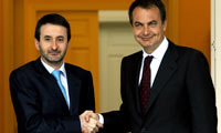 Foto reunión Zapatero - Imaz Foto reunión Zapatero - Imaz