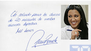 Nuria Bermúdez autógrafo