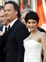 Tom Hanks y Audrey Tautou Tom Hanks y Audrey Tautou