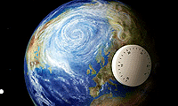 Globo terráqueo con reloj Globo terráqueo con reloj