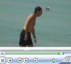 Aznar en la playa Aznar en la playa