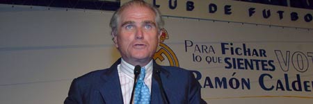 Ramón Calderón anuncia su triunfo Ramón Calderón anuncia su triunfo