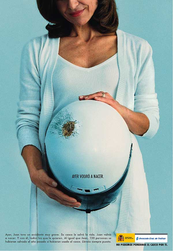 Campaña uso del casco. Campaña uso del casco.