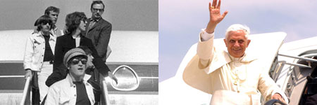Llegada de los Beatles a España (1965) y despedida del Papa en Valencia (Luis Alonso / Efe). Llegada de los Beatles a España (1965) y despedida del Papa en Valencia (Luis Alonso / Efe).