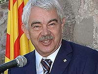 Maragall, ayer en en Sant Jaume de Frontanyá (Barcelona). Maragall, ayer en en Sant Jaume de Frontanyá (Barcelona).