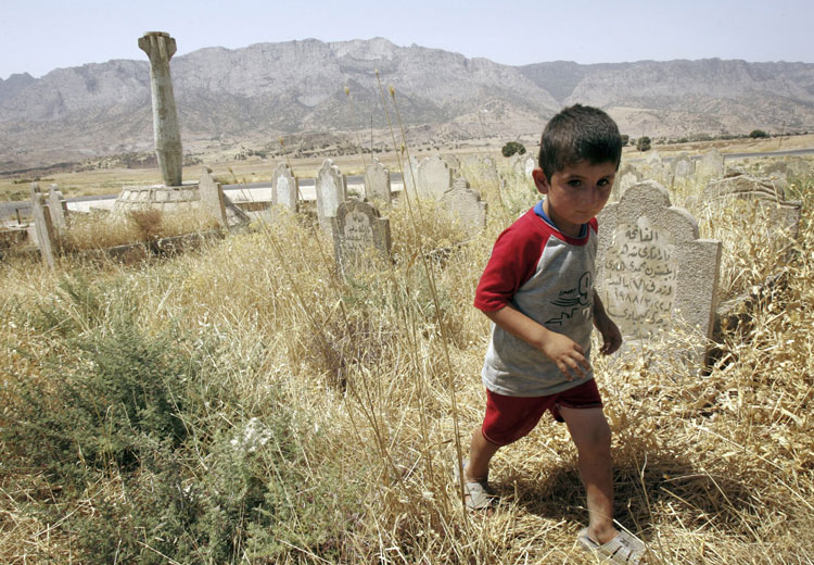 Tumbas de kurdos en el norte de Irak Tumbas de kurdos en el norte de Irak