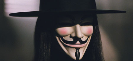 V, de la película "V de Vendetta"