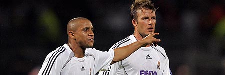 Roberto Carlos y Beckham Roberto Carlos y Beckham