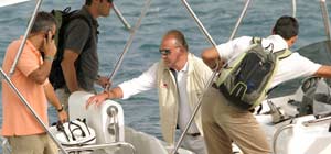 El Rey a bordo del Bribón El Rey a bordo del Bribón