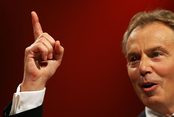 Blair durante su último discurso oficial ante los laboristas Blair durante su último discurso oficial ante los laboristas