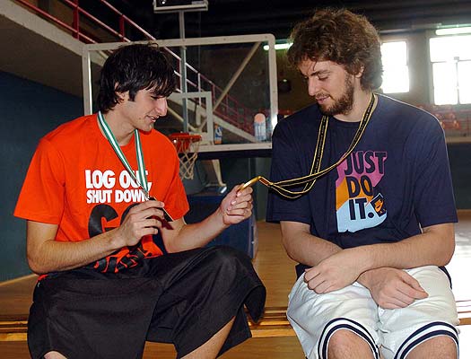Ricky Rubio y Pau Gasol Ricky Rubio y Pau Gasol