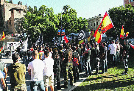 Un acto ultra en Málaga Un acto ultra en Málaga
