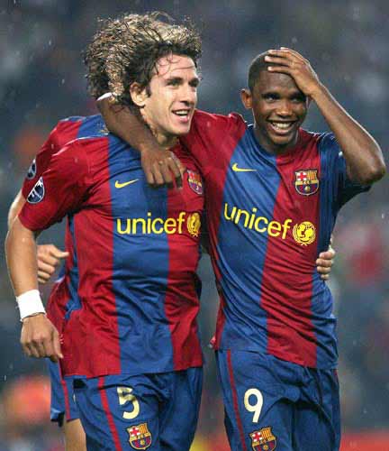 Puyol y Eto'o Puyol y Eto'o