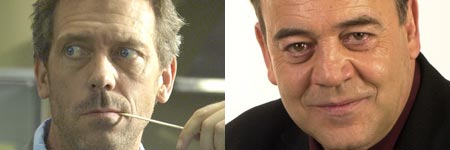 Hugh Laurie (el dr. House) y Tito Valverde (el comisario Castilla) Hugh Laurie (el dr. House) y Tito Valverde (el comisario Castilla)
