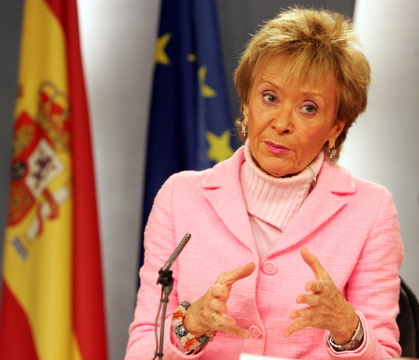 La vicepresidenta primera, María Teresa Fernández de la Vega La vicepresidenta primera, María Teresa Fernández de la Vega