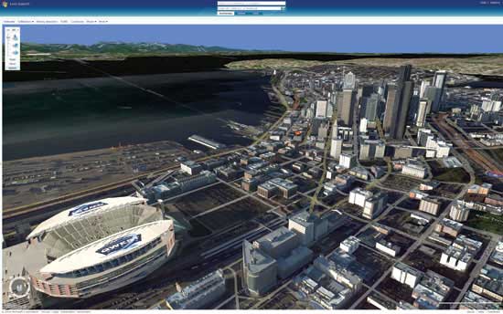 Seatlle desde el Virtual Earth 3D de Microsoft. (News) Seatlle desde el Virtual Earth 3D de Microsoft. (News)
