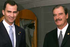 Príncipe Felipe con Vicente Fox Príncipe Felipe con Vicente Fox