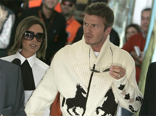 Victoria y David Beckham, el pasado noviembre en Roma Victoria y David Beckham, el pasado noviembre en Roma