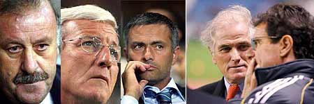 Del Bosque, Lippi, Mourinho, Calderón y Capello Del Bosque, Lippi, Mourinho, Calderón y Capello