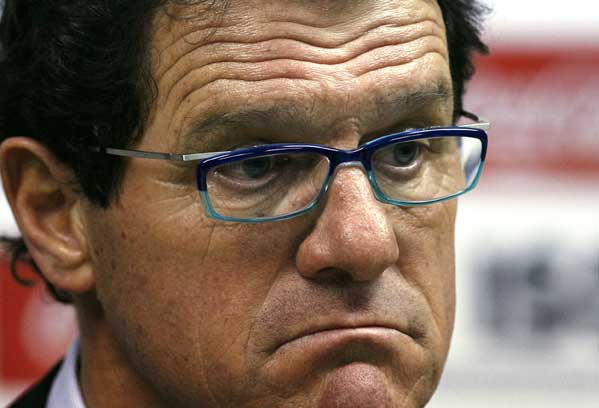 Fabio Capello en la rueda de prensa Fabio Capello en la rueda de prensa