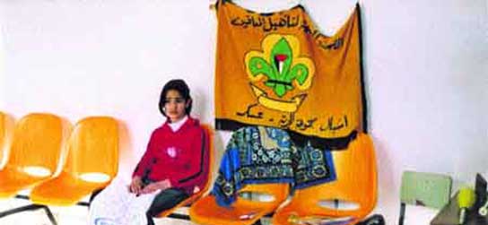 Chica palestina aspirante a acróbata Chica palestina aspirante a acróbata