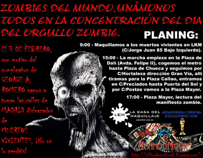 Cartel Oficial del Día del Orgullo Zombie Cartel Oficial del Día del Orgullo Zombie