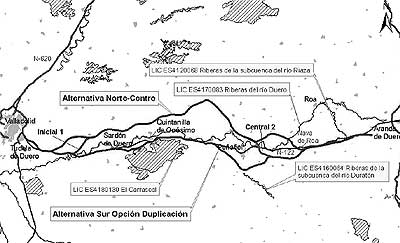 Plano de la autovía Plano de la autovía
