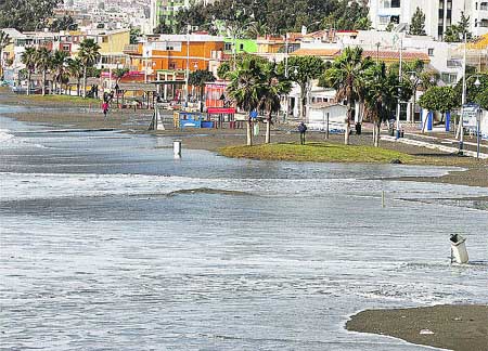 Otro temporal llega hoy a un litoral en pleno arreglo Otro temporal llega hoy a un litoral en pleno arreglo