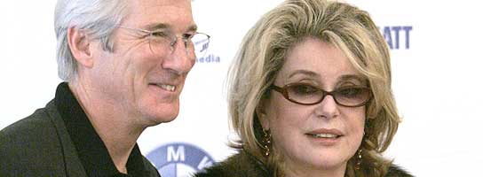 Richard Gere y Catherine Deneuve
