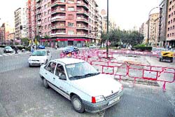 Cruce difícil para el coche Cruce difícil para el coche