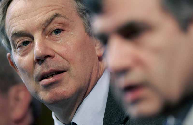 Blair y su sucesor más probable Blair y su sucesor más probable