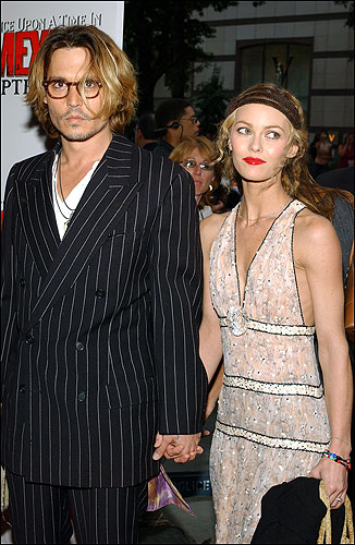 Johnny Depp y Vanessa Paradis Johnny Depp y Vanessa Paradis