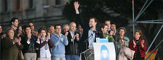 Rajoy en el estrado Rajoy en el estrado