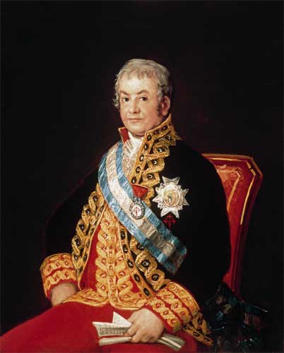 "José Antonio, Marqués de Caballero", pintado por Goya en 1807 "José Antonio, Marqués de Caballero", pintado por Goya en 1807